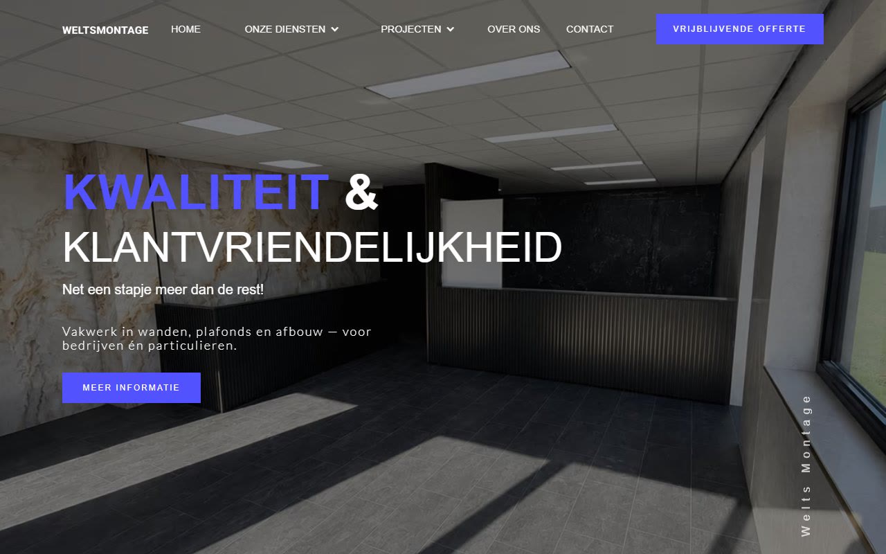 Website van Welts Montage